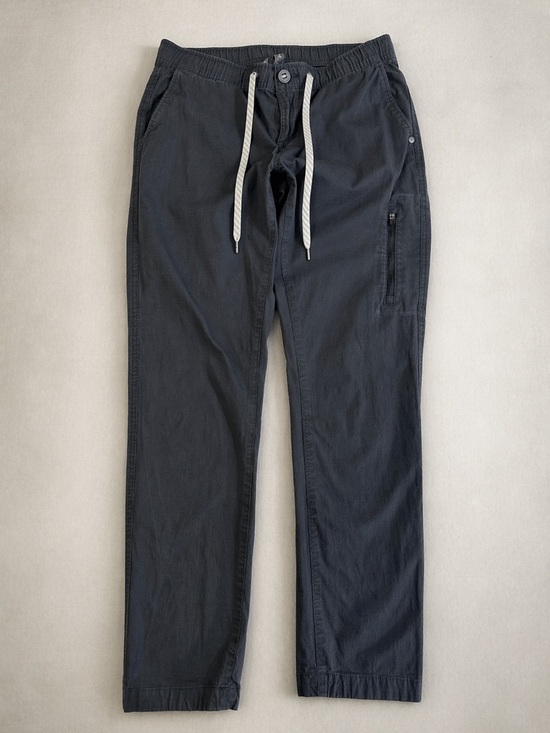 Vuori Pants - Vuori Medium Ripstop Navy Blue Organic Cotton Drawstring Joggers 29” inseam